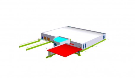 Foto: Errichtung Logistikhalle   Bürotrakt