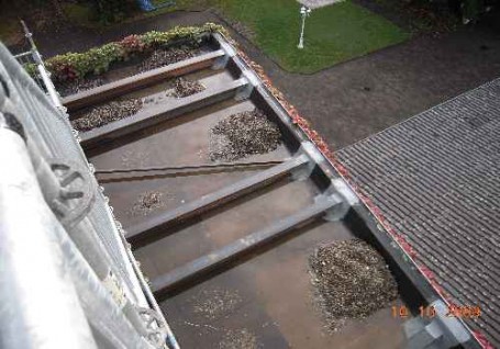 Foto: Erstellung Fluchtweg, Paul Gerhardt Schule, Hanau